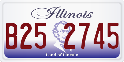IL license plate B252745
