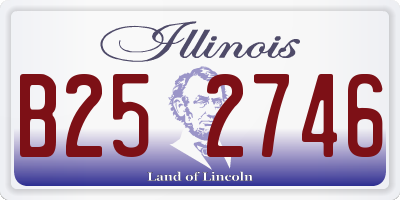 IL license plate B252746