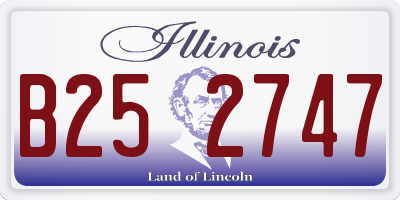 IL license plate B252747