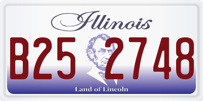 IL license plate B252748