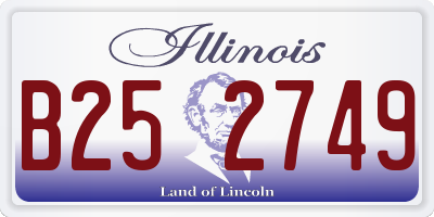 IL license plate B252749
