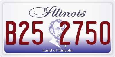 IL license plate B252750
