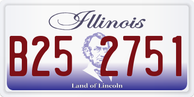 IL license plate B252751