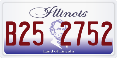 IL license plate B252752