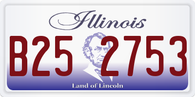 IL license plate B252753