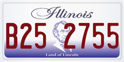 IL license plate B252755