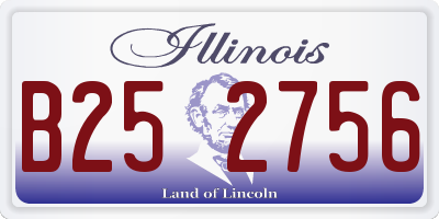 IL license plate B252756