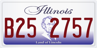 IL license plate B252757