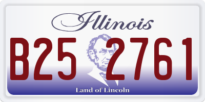 IL license plate B252761