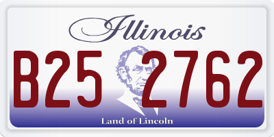 IL license plate B252762