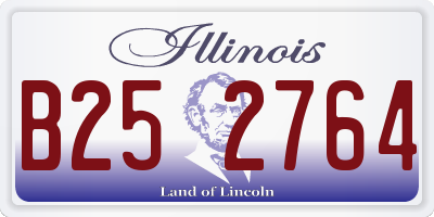 IL license plate B252764