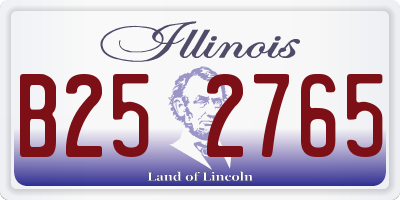 IL license plate B252765