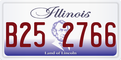 IL license plate B252766