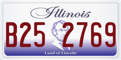 IL license plate B252769
