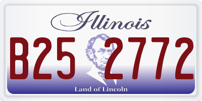 IL license plate B252772