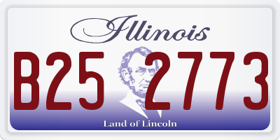 IL license plate B252773