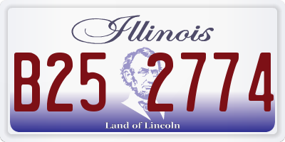 IL license plate B252774