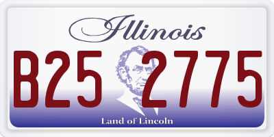 IL license plate B252775