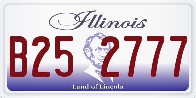 IL license plate B252777