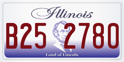 IL license plate B252780