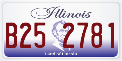 IL license plate B252781