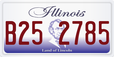 IL license plate B252785