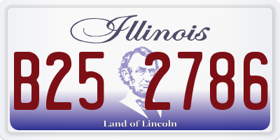 IL license plate B252786