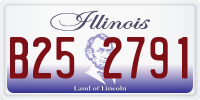IL license plate B252791