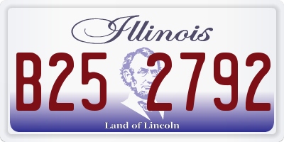 IL license plate B252792