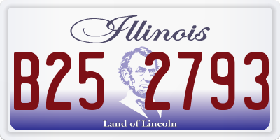 IL license plate B252793