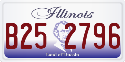 IL license plate B252796