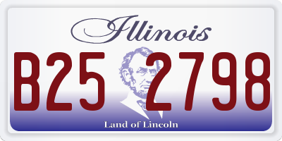 IL license plate B252798