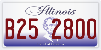 IL license plate B252800