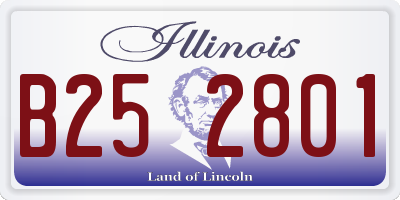 IL license plate B252801