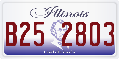 IL license plate B252803