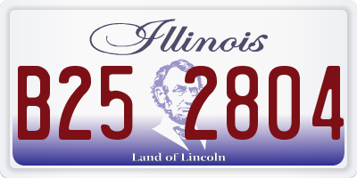 IL license plate B252804