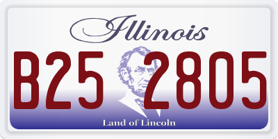 IL license plate B252805