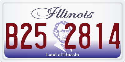 IL license plate B252814