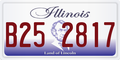 IL license plate B252817