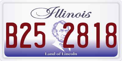 IL license plate B252818