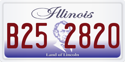 IL license plate B252820