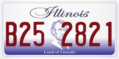 IL license plate B252821