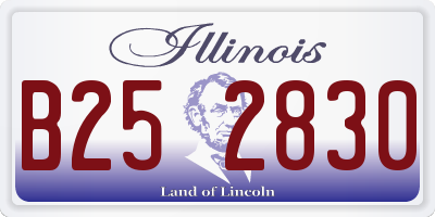 IL license plate B252830