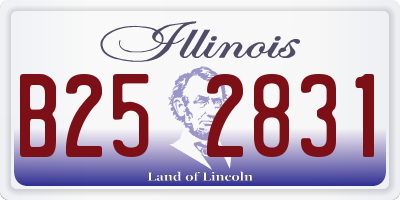 IL license plate B252831