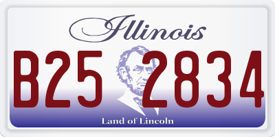 IL license plate B252834