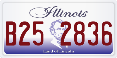 IL license plate B252836