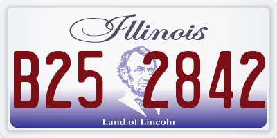 IL license plate B252842