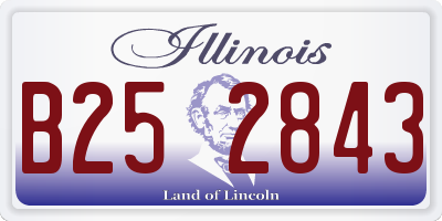 IL license plate B252843