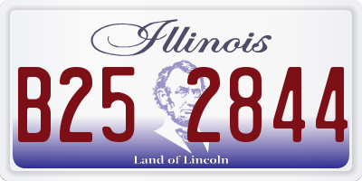 IL license plate B252844