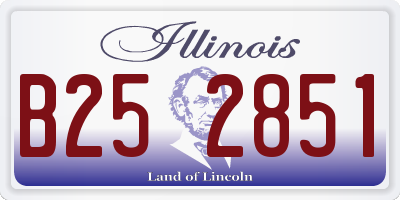 IL license plate B252851